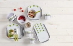 Berger Dots Melamin Geschirr-Set 16-tlg. Blau