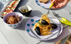 Berger Dots Melamin Geschirr-Set 16-tlg. Rot -Berger 260273 1859640 2